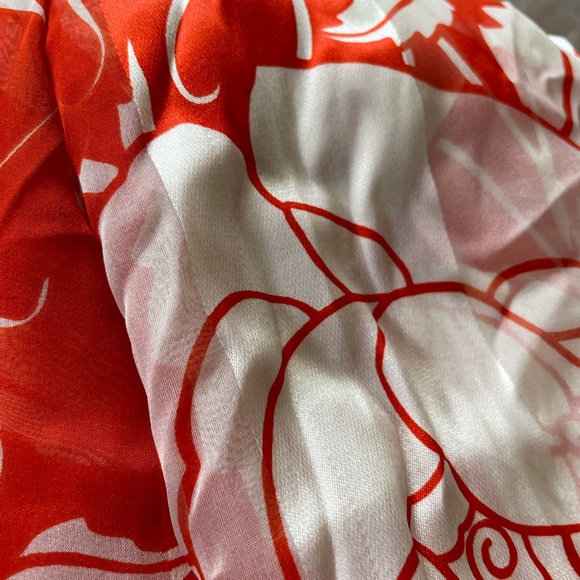 YSL Yves Saint Laurent Floral Silk Scarf - Vintage - Picture 7 of 11